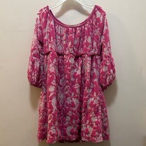 Pink and White Kids Dress Size 5